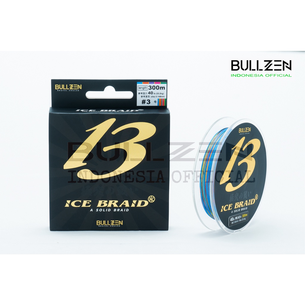PE BULLZEN X13 Ice Braided Multi Color Senar Pancing