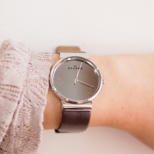 Skagen Leather Watch