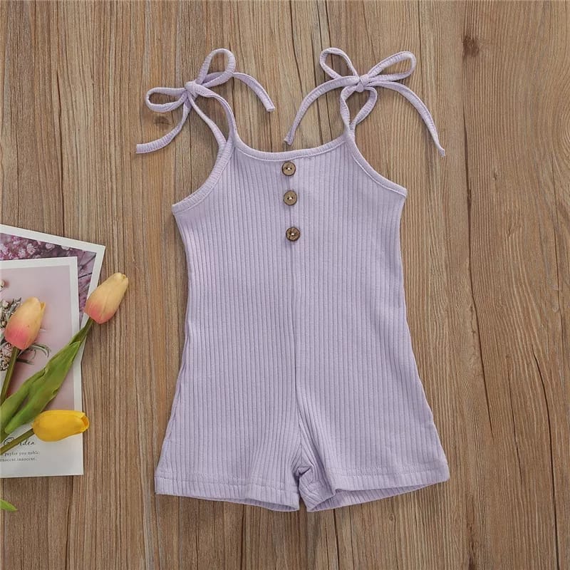 IL - Jumpsuit Anak Lala / Jumpsuit Anak Cewek Bahan RIB / Baju Kodok Lucu Anak Perempuan