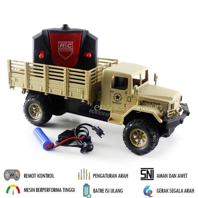 Mainan Mobil Remot Kontrol RC Truk Militer
