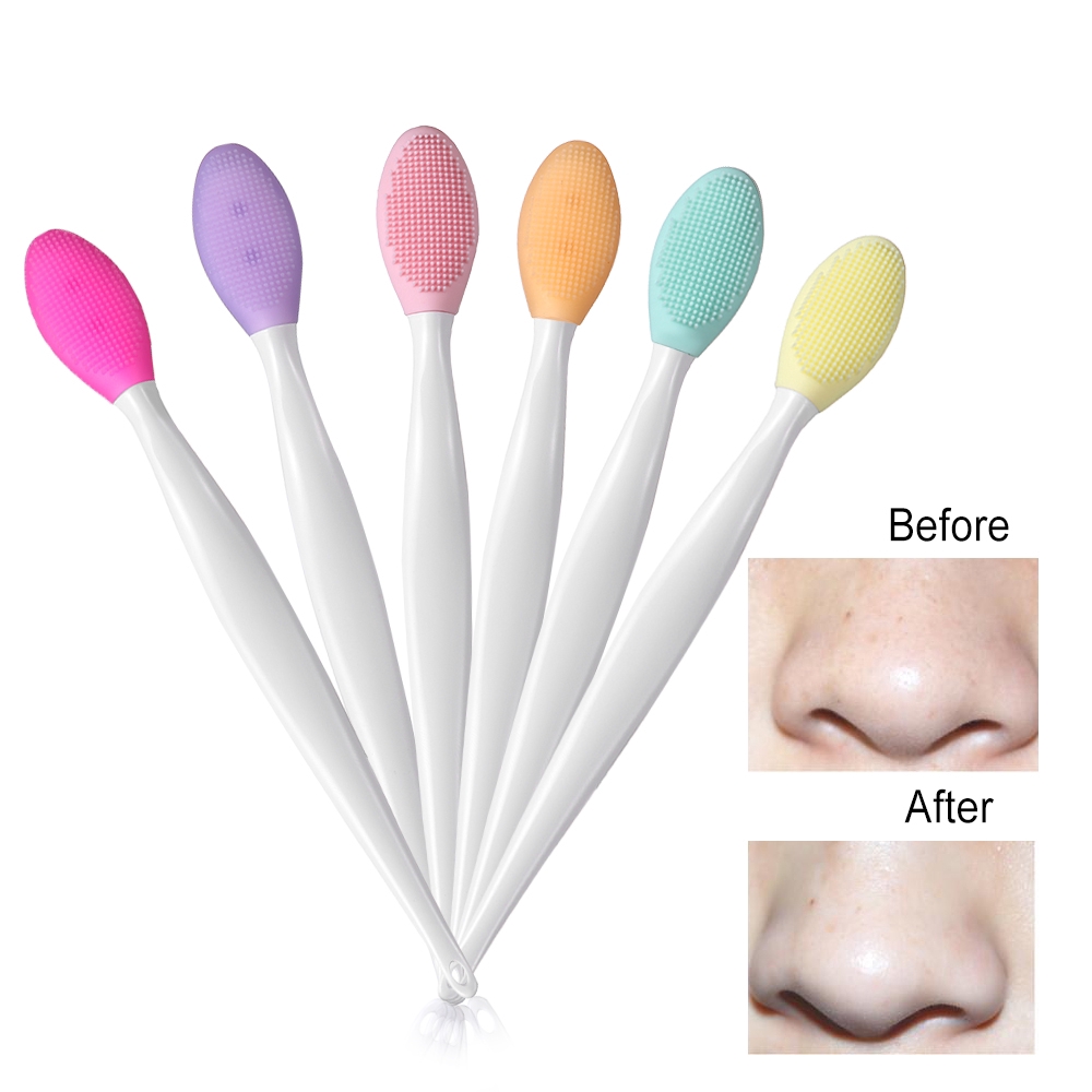 Brush Silikon Lembut 6 Warna untuk Membersihkan Komedo