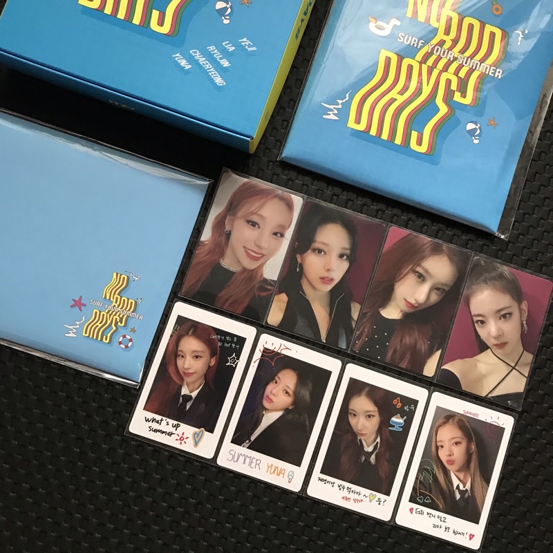 itzy no bad days nbd july pola photocard summer memo set birthday card lia yeji yuna chaeryeong