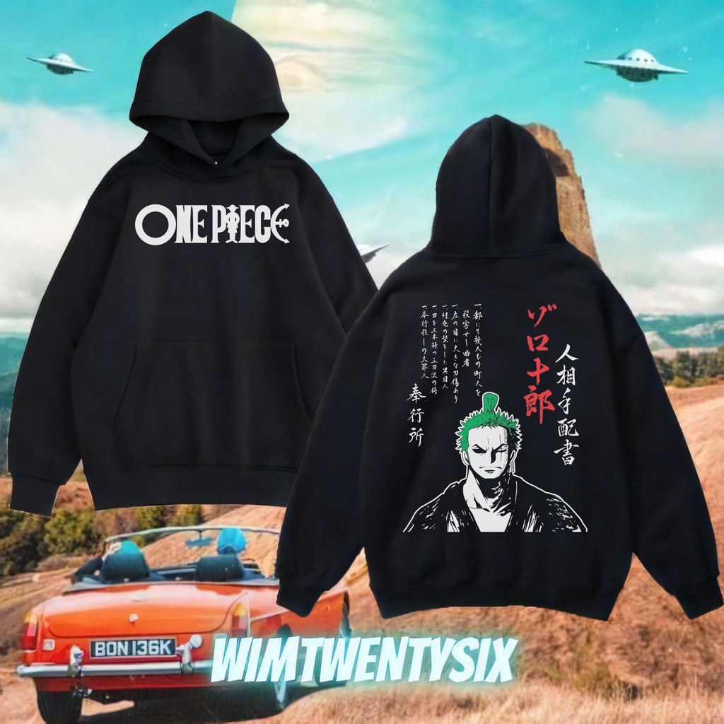 Wimtwentysix | Hoodie | Hoodie unisex | jacket | jacket vintage | Hoodie anime one piece roronoa zor