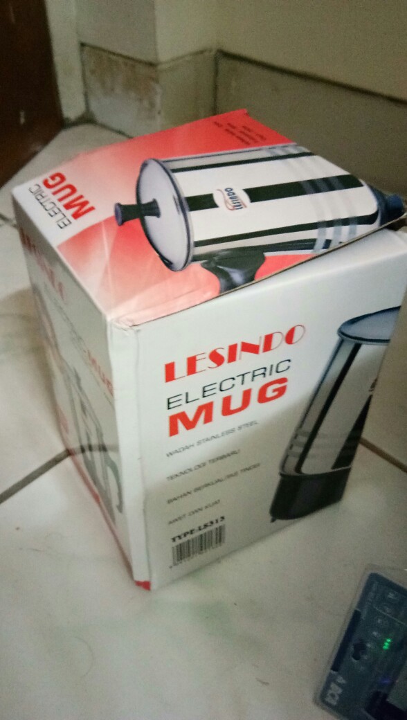 Lesindo 11cm Mug Listrik Stainless Serbaguna. Baru