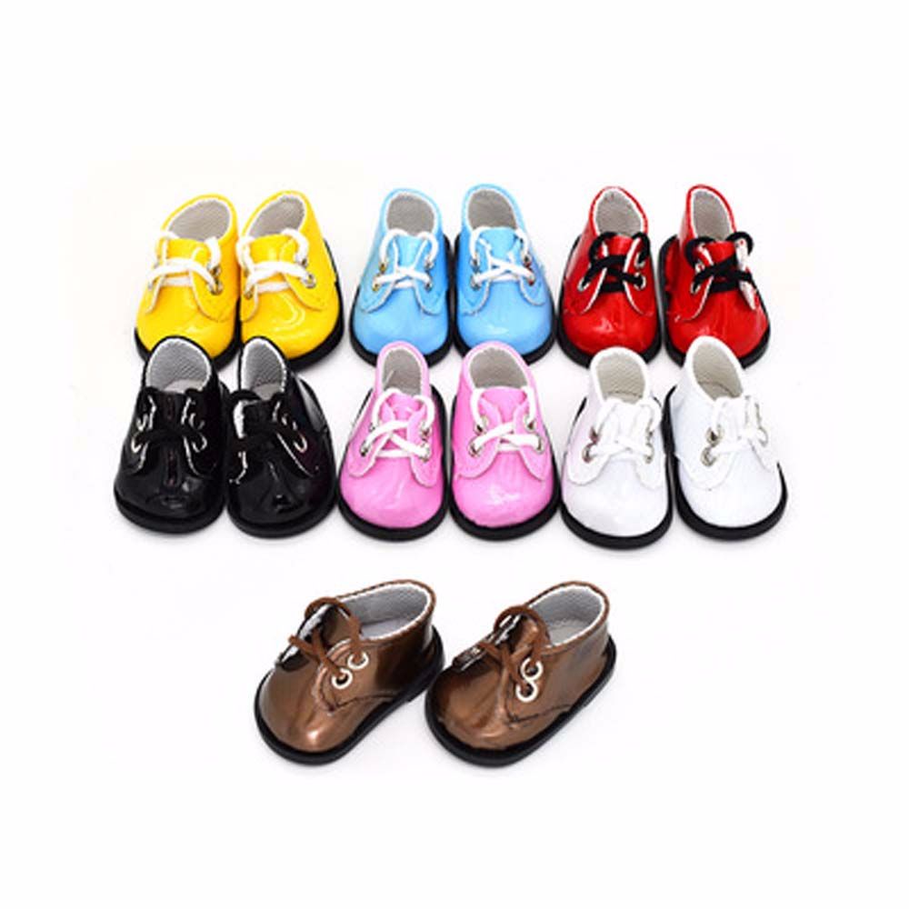 LANFY Cute Mini Doll Shoes Childrens Gift Doll Boots PU Shoes for BJD Doll Christmas Gift DIY Toys Handmade Doll Accessories for EXO Russian 5.5*2.8cm Fashion Sequin Shoes/Multicolor