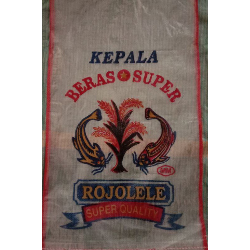 

karung beras lele super Transparant 25kg(ini kemasan bukan beras )