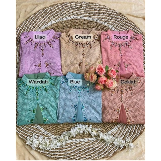 NEW ARRIVAL GAMIS BROKAT MALIKA KOMBINASI PAYET EXCLUSIVE MEWAH / BAJU GAMIS WANITA KONDANGAN / DRES