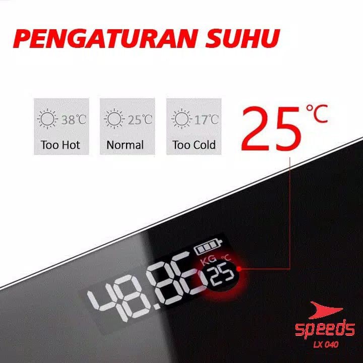 Timbangan Digital Badan Tempered Elektronik Digital Scale 180KG LY/X 040-4