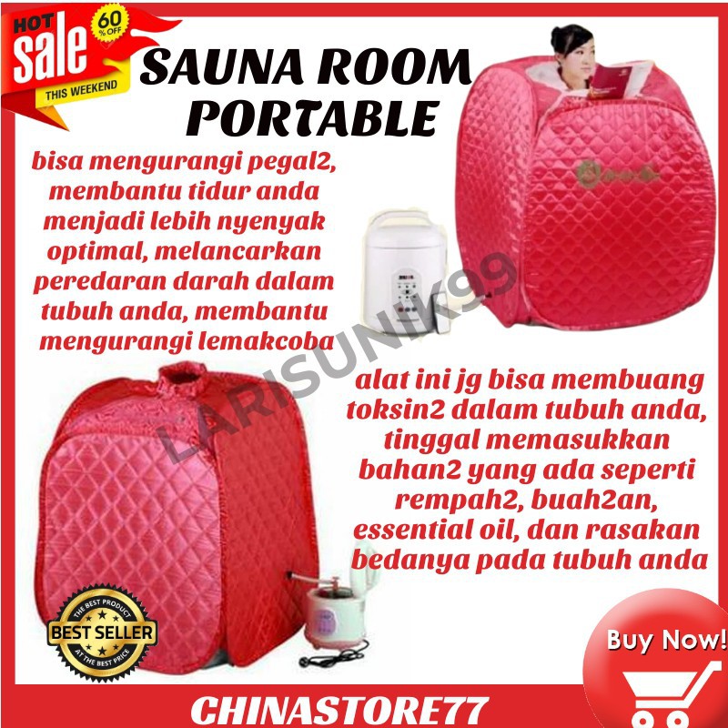 Sauna Slim Steam Portable Alat Pelangsing Free Pijakan Kaki Portable Sauna Alat Kesehatan Badan