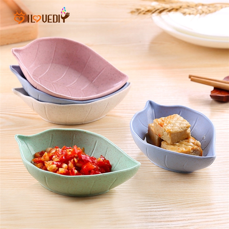 [ Kitchen Eco-friendly Wheat Straw Material Food Dish ] [ Vinegar,Salt,Flavor,Sauce,Seasoning Dish ] [ Kitchen Gadget ]