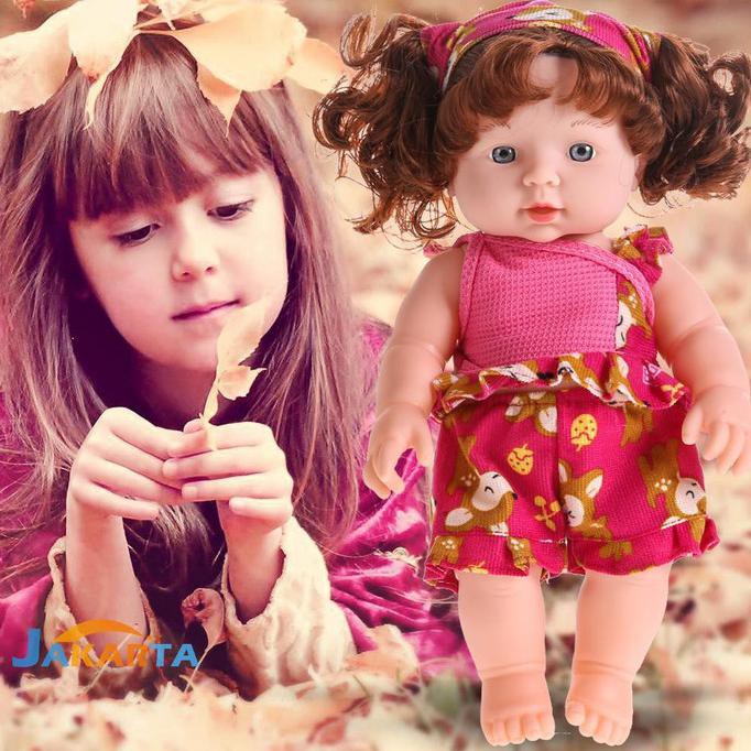 Mainan Boneka Bayi Perempuan Reborn Tampak Hidup Bahan Silikon Vinyl Lowienjan24