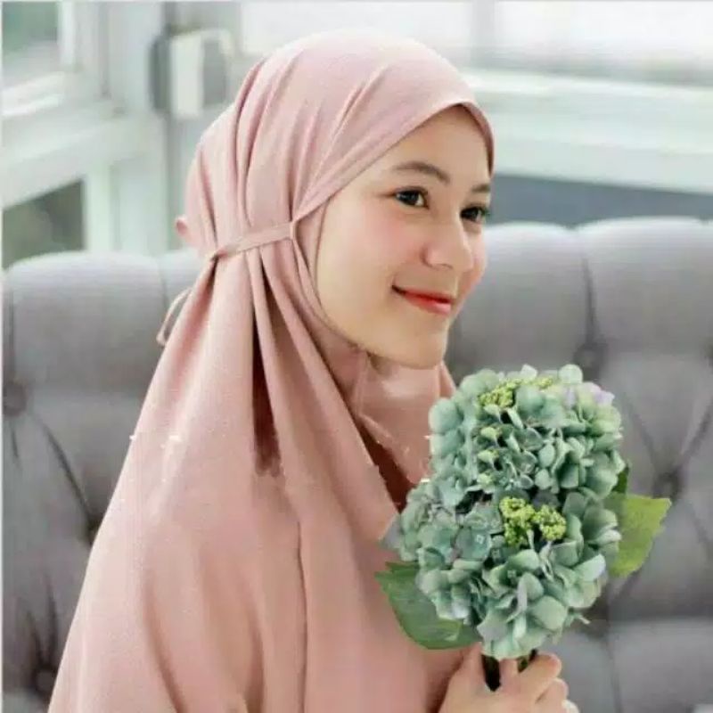 Khimar bergo wolfis jumbo / jumbo tali NON PET