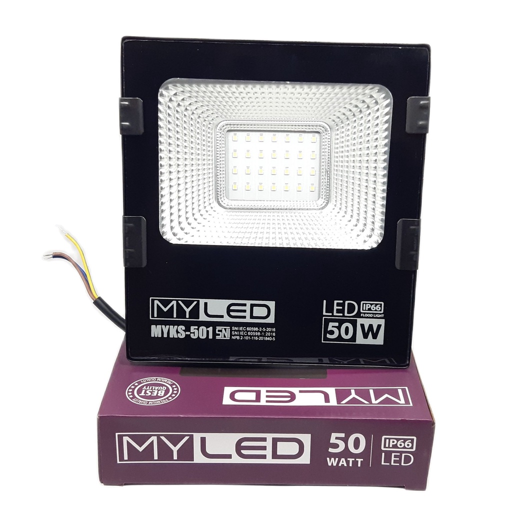 MYLED Lampu LED Sorot / Lampu Tembak Flood Light 50 Watt