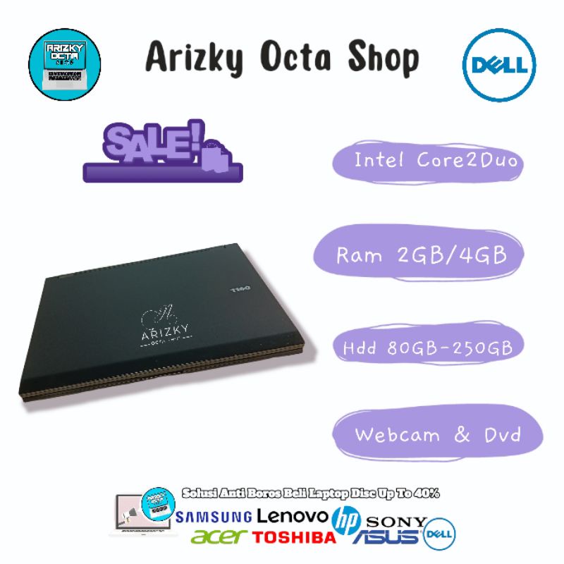 ✴️ STAR SELLER ✴️Laptop Dell Latitude Core2Duo Ada Webcam RAM 2GB/4GB - Zoom Ready Stok