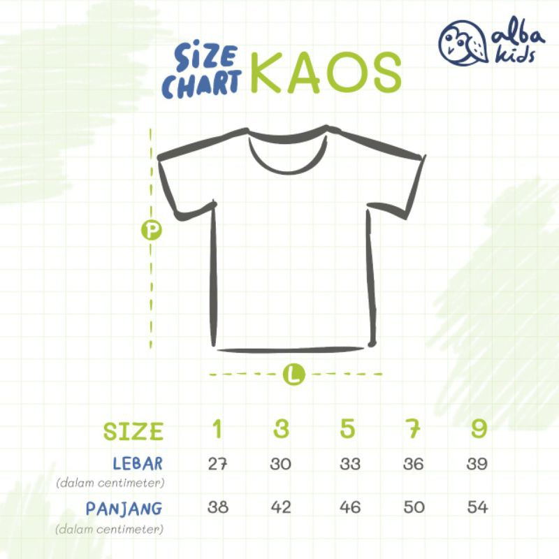 Kaos Anak Alba Kids - Baju Anak Muslim by Afra