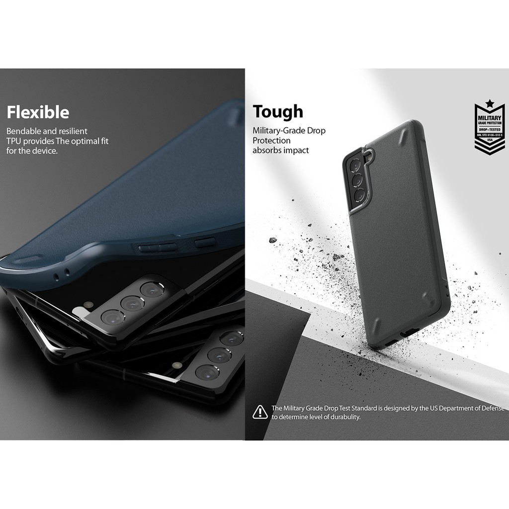 Ringke Samsung Galaxy S21 / S21 Plus / S21 Ultra Onyx Softcase Anti Crack Hybrid Military Drop