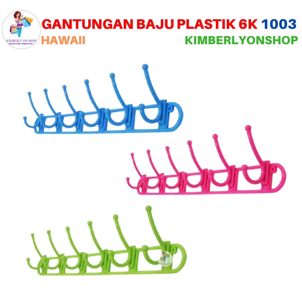 Gantungan Baju Clothes Hanger 6 K 1003 Hawaii