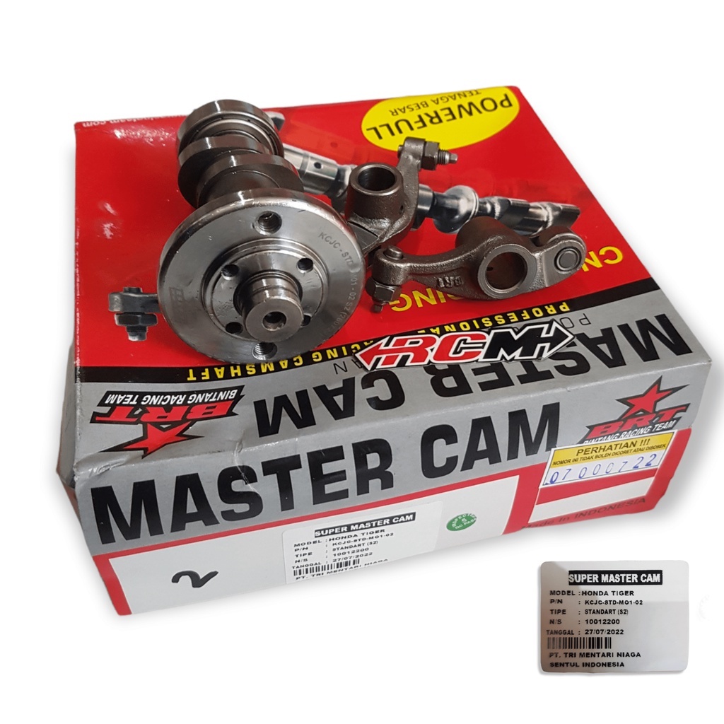 POROS SAMBUNGAN SUPER MASTER NOKEN AS CAMSHAFT RRA ROCKER ARM TIGER T1 T 1 T2 T 2 T3 T 3 S 2 GENERASI 2 SDH SAMA PLUS PELATUK RRA ROCKER ARM POWER FULL CNC GRINDING SUARA HALUS LOW NOISE ORI  BRT ASLI