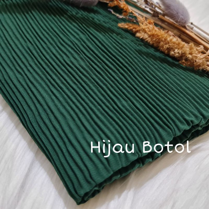 Pashmina Plisket Lidi Full Premium 180X75 CM By Milanda Mode-Botol