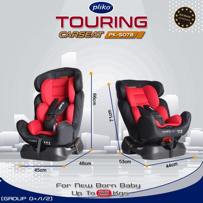 CAR SEAT PLIKO 'TOURING' PK-507B