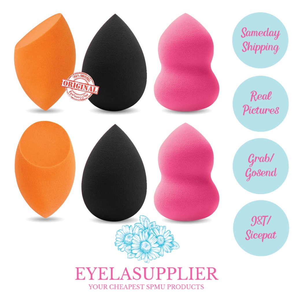 Spons Makeup Beauty Blender Make Up Foundation Bedak Spon Muka Alat Kosmetik  Sponge Tear Drop Makeup Kerucut Teardrop  Telur Murah Tools Applicator Aplikator Egg Brush