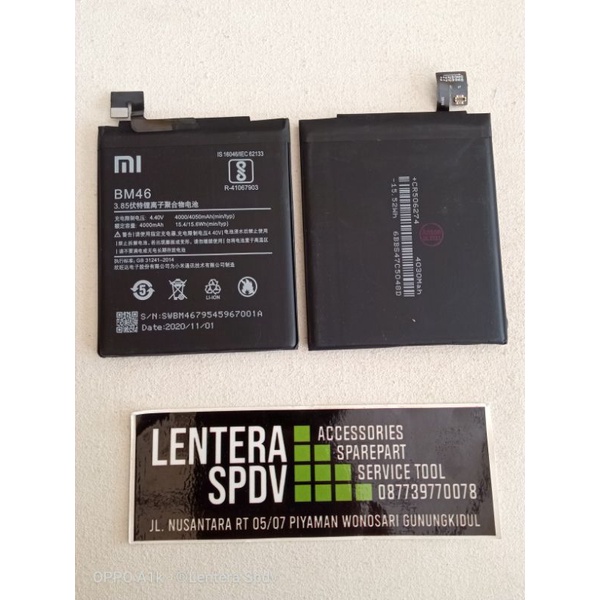 Baterai Xiaomi Redmi Note 3 Redmi Note 3Pro BM46 Original
