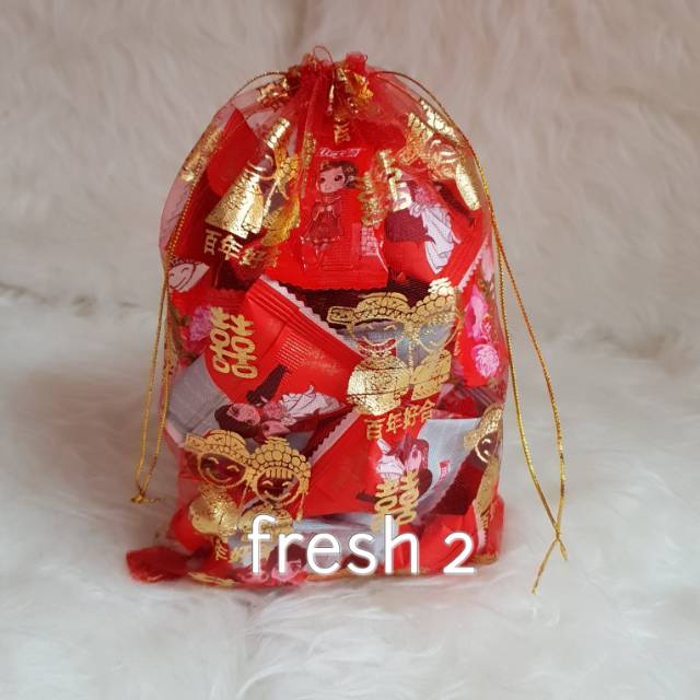 kain tile 17x23 cm/kantong tile/kantong permen