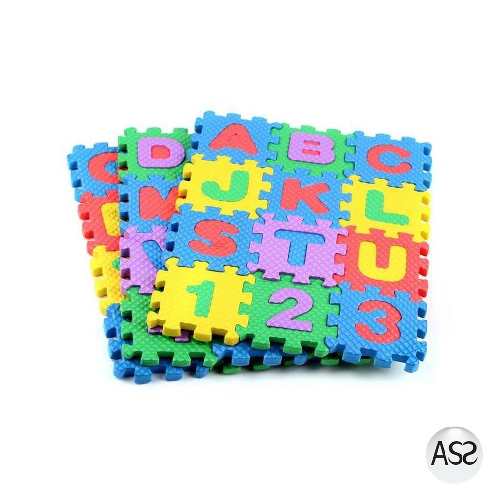 ASS Shop - Jin Wa Wa Puzzle Foam Aplhabet &amp; Angka 36PCS
