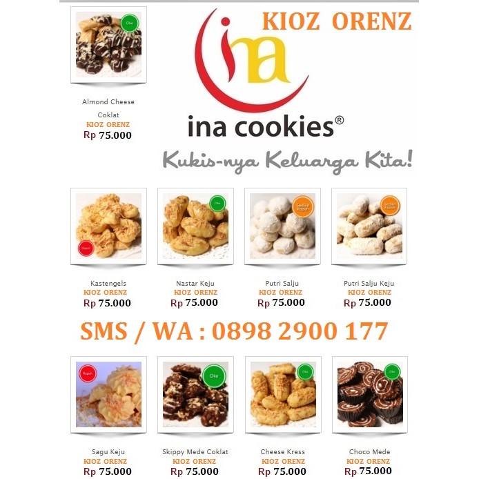 Toko Jual Kue Kering Coklat Lebaran Bonlie Jawa Barat - Resep Kue Kering