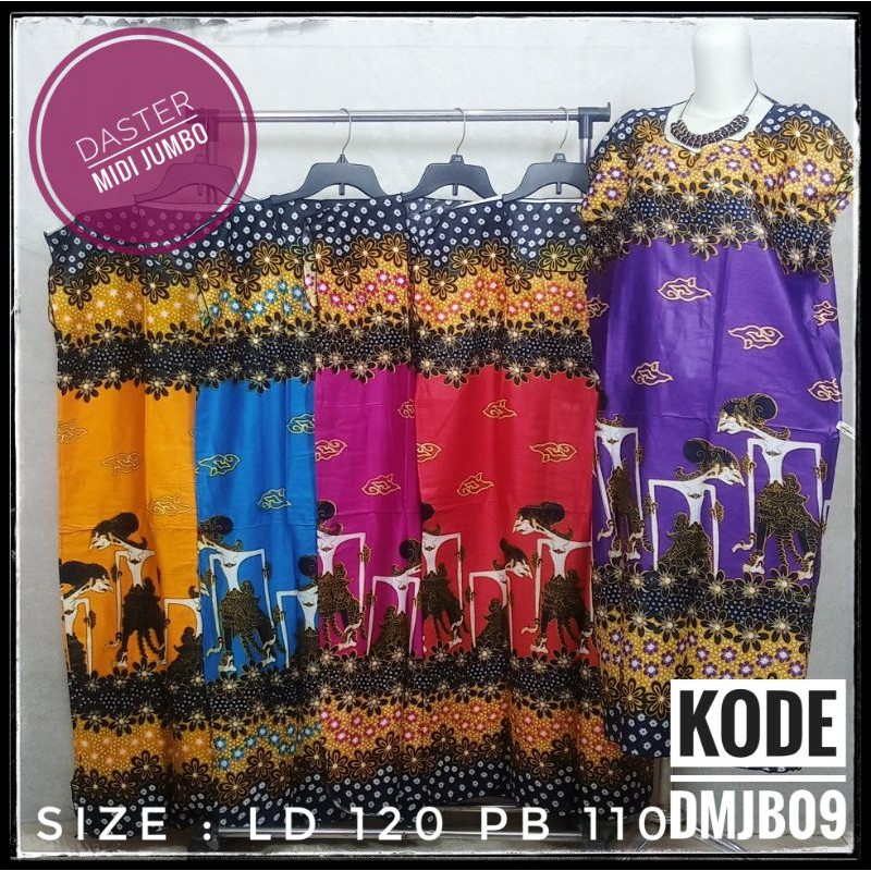 Daster midi jumbo DMJB09 ecer grosir bumil