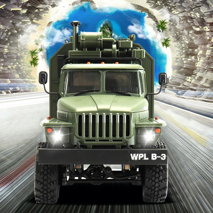 WPL B36 B-36 Military Truck Ural 1-16 24G 6WD RC Car Off-Road RTR