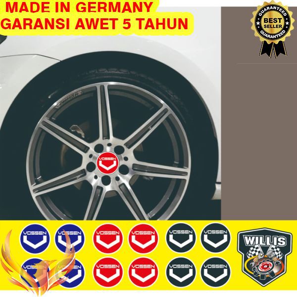 TERMURAH Stiker VOSSEN Dop Velg Mobil Sticker Velg vossen Phoenix Star