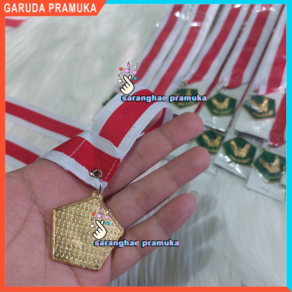 Medali Pramuka Garuda Siaga Penggalang Penegak Pandega Lencana Logam Cor Timbul Relief Berkualitas