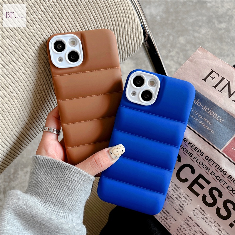 (2 In 1) Soft Case Tpu Motif Jaket Down Jacket Untuk Iphone 13 12 11 Pro Max X Xr Xs Xsmax 7plus