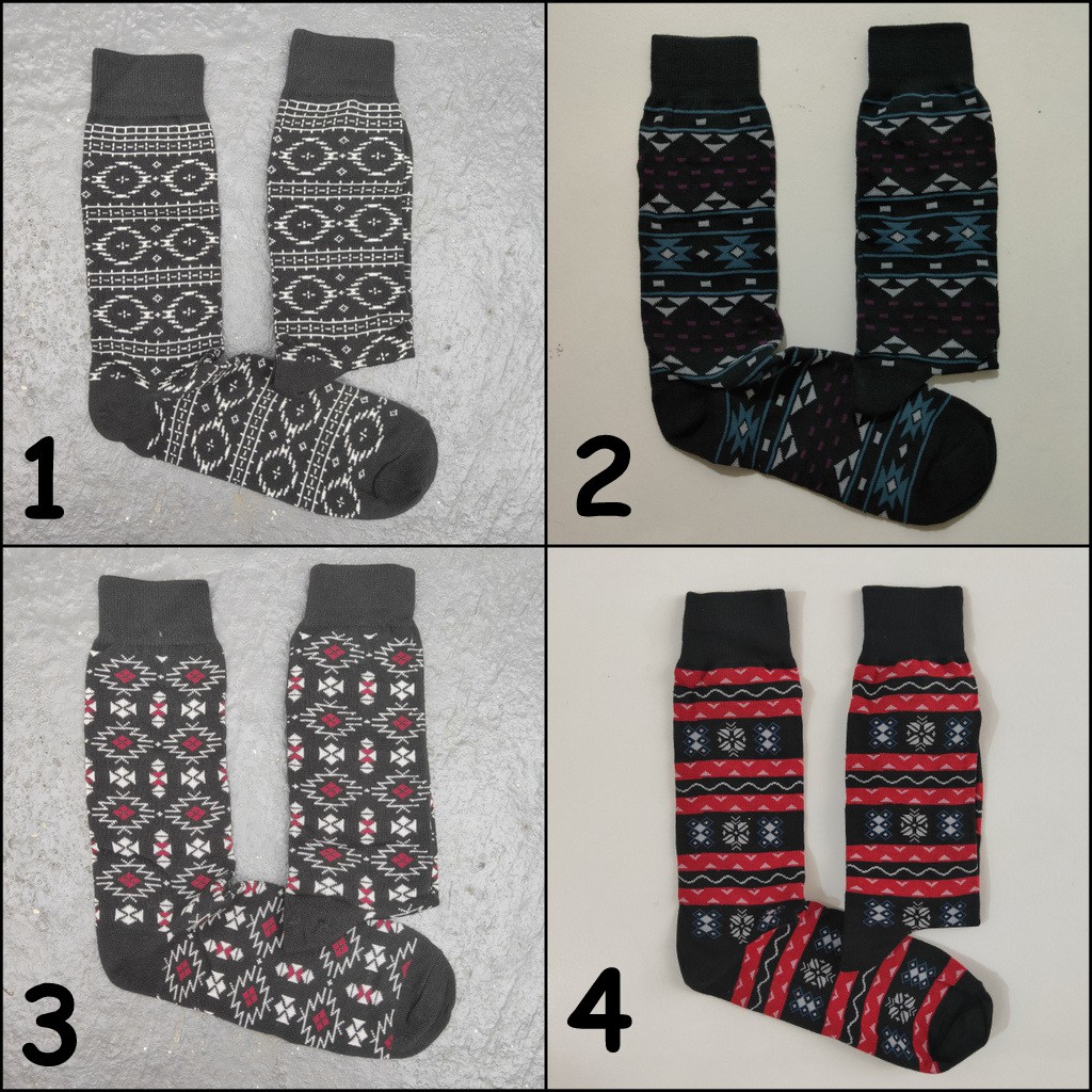 Kaos kaki tribal dewasa motif tribal PRIA socks KKCASUAL-TRIBAL