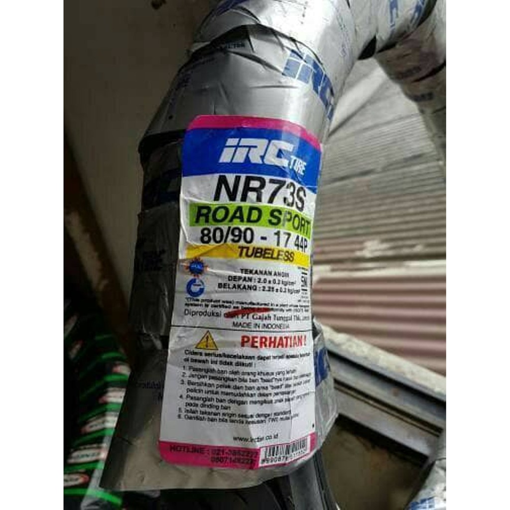 Ban TUBELESS 80 90 17 IRC Termurah
