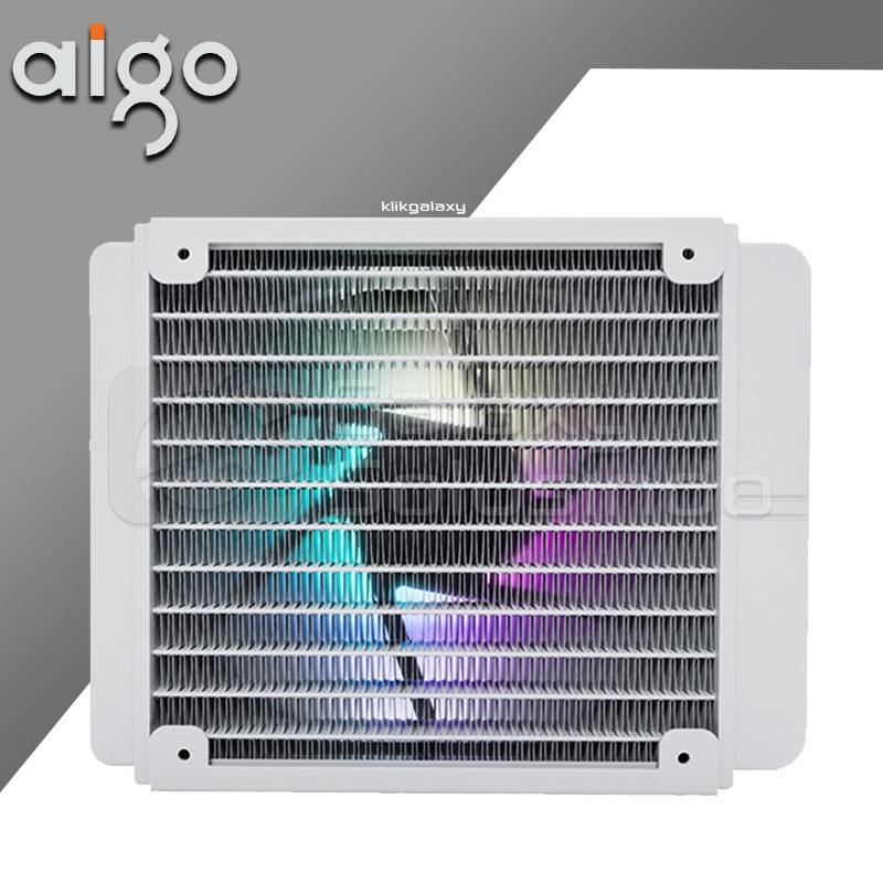 AIGO DARKFLASH DX120 TWISTER ARGB AIO Liquid CPU Cooler - White