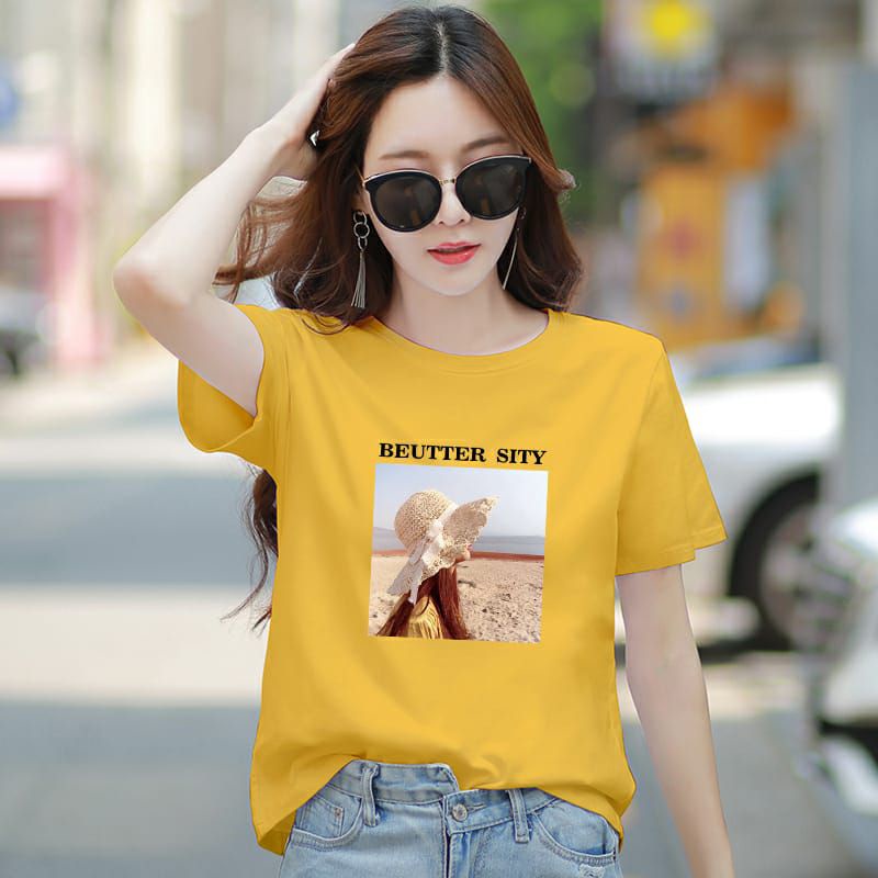 Kaos Wanita BEUTTER SITY Baju Wanita Catton Combed Kaos Oblong Wanita