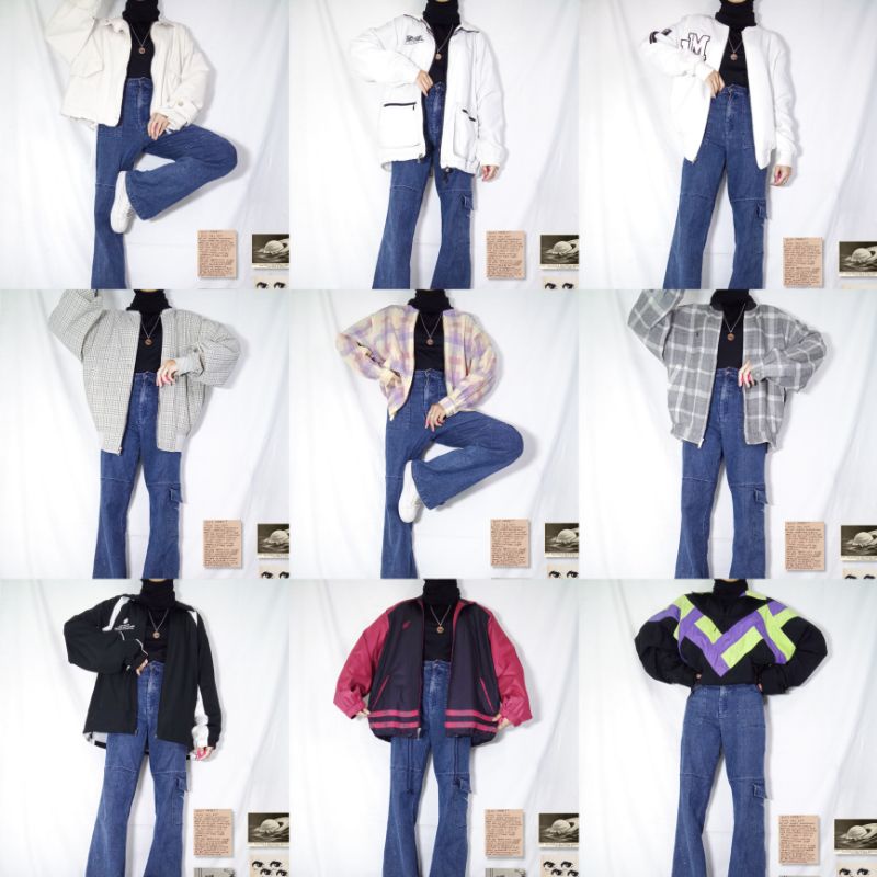 (TERBARU 8/6/22 slide 27-38) THRIFT VINTAGE JAKET OVERSIZE MURAH-1