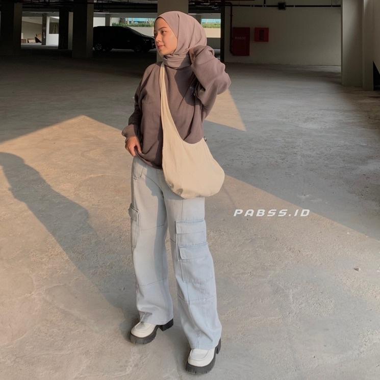 HOBO BAG / Tas Selempang Kanvas / Tas Ikat Kanvas ▪ SRW.25Au22ᵀ