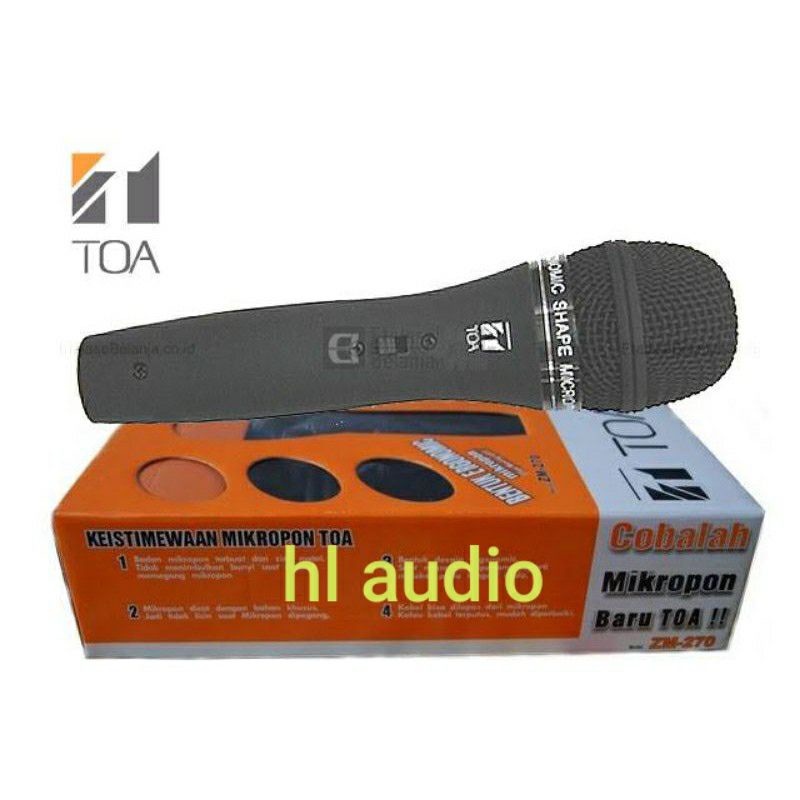MIC TOA ZM-270 (KABEL)ORIGINAL GARANSI  TOA