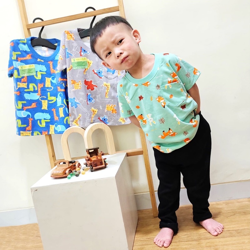 Aruchi Baby Pocket Tee Motif - Kaos ANak - Baju anak murah