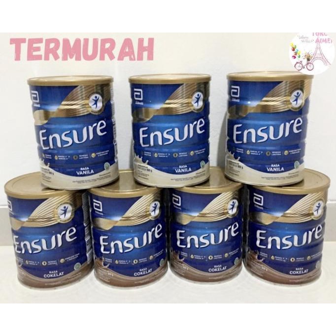 

[COD] Ensure Vanila 900 g Susu Nutrisi Dewasa Rendah Laktosa [COD]