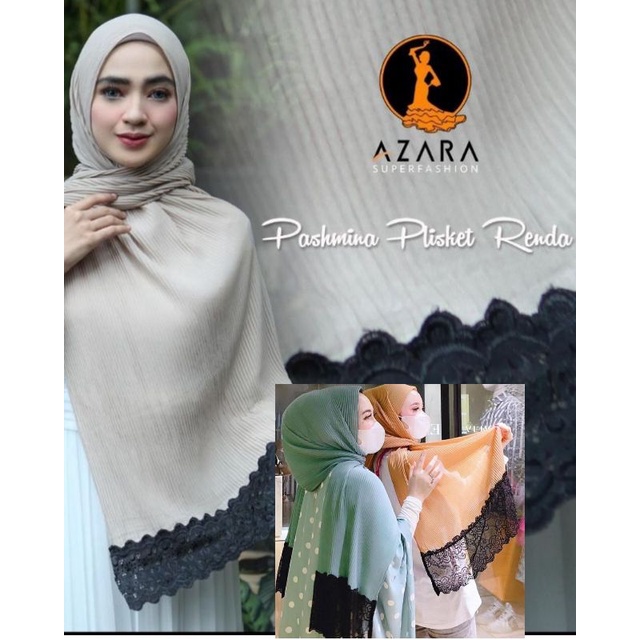 pasmina plisket renda azara
