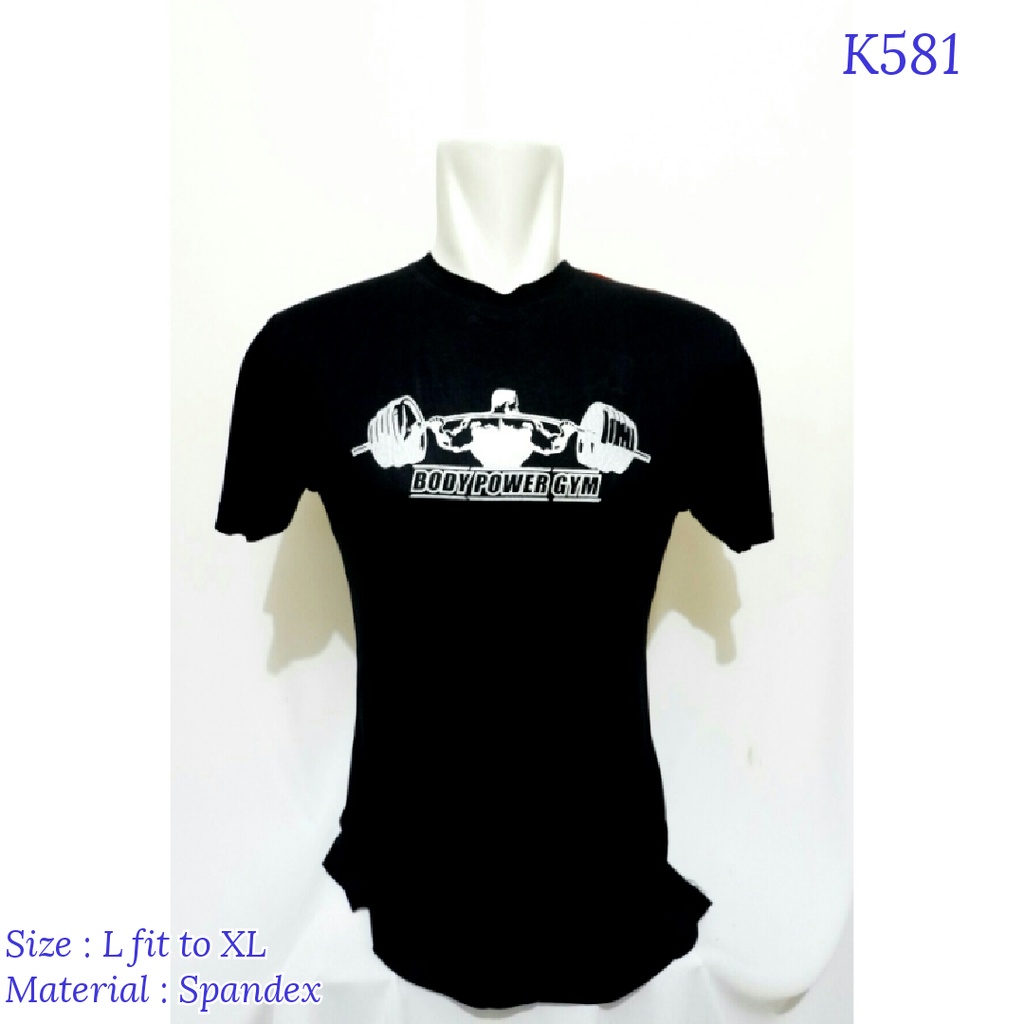Baju Gym Pria Fitnes Deadlift Kaos Olahraga Pria