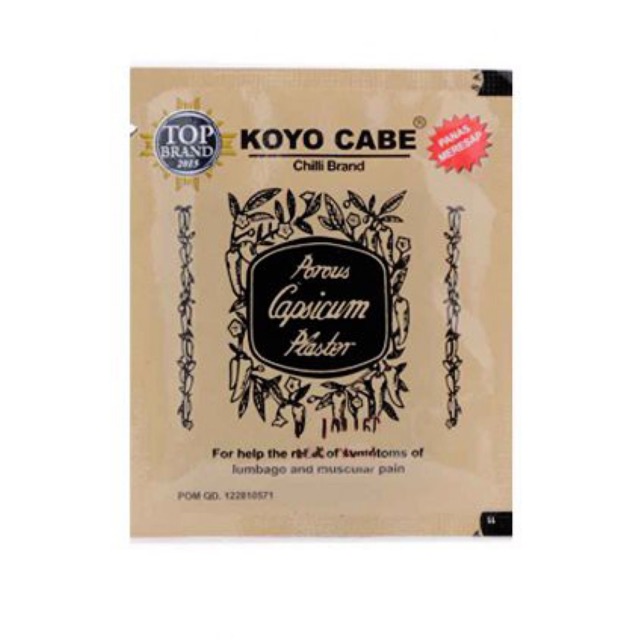 KOYO CABE SACHET - Koyo Lembar Anti Pegal Linu Nyeri Otot Masuk Angin Panas