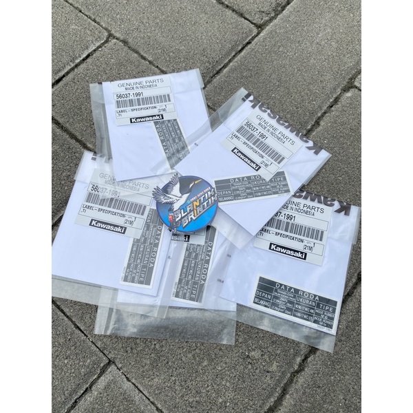 stiker data roda ninja r ss original label data roda ninja r ss stiker di slebor ninja r ss original