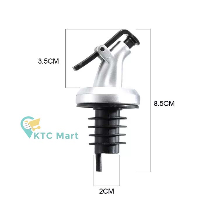 KTCmart - Tutup Botol Minyak Sirup Kecap Penutup Botol Kaca Wine Pourer Bottle Tutup Minyak Botol