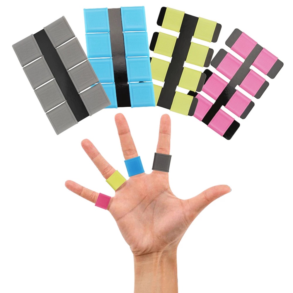 REBUY Golf Accessories Golf Finger Sleeve Multicolor Hand Protector Golf Finger Protective Cover Blue Grey Pink Silicone Anti-Slip Safety Grip Support Golf Training Aids Protector Grip