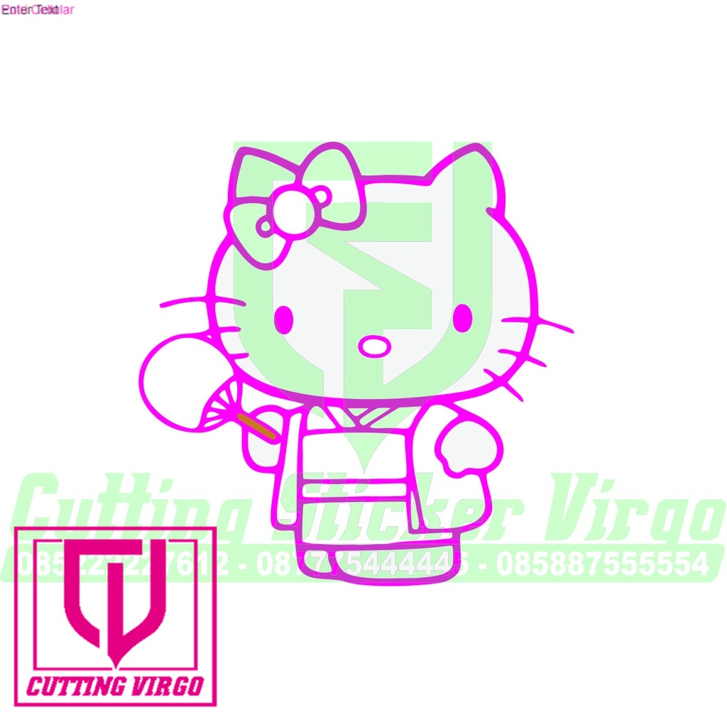 

Cutting stiker Hello kitty